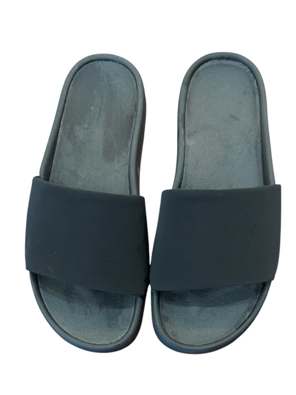 ALL IN MOTION Women’s Lightweight Comfy Black Open Toe Slides 9